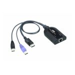 Adaptador KVM DisplayPort USB de ATEN compatible con Smart Card, Virtual Media y desembebedor de audio, modelo KA7189-AX
