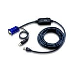 Imagen del Adaptador KVM VGA USB ATEN con un cable de 5 metros, SKU KA7970-AX, ideal para una conexión flexible y eficiente.