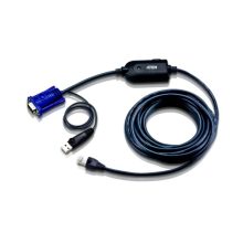 Imagen del Adaptador KVM VGA USB ATEN con un cable de 5 metros, SKU KA7970-AX, ideal para una conexión flexible y eficiente.
