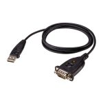 Conversor USB Type-A a RS-232 negro ATEN Modelo UC232AF con SKU UC232AF-AT
