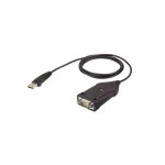 Imagen del adaptador USB a RS-422/485 de ATEN, modelo UC485-AT, ideal para conexiones estables y versátiles en entornos de cableado.
