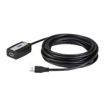 Imagen del cable extensor USB 3.2 Gen1 de 5 metros, modelo UE350A-AT, de la marca ATEN, ideal para conexiones rápidas y estables.