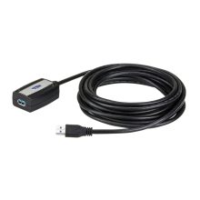 Imagen del cable extensor USB 3.2 Gen1 de 5 metros, modelo UE350A-AT, de la marca ATEN, ideal para conexiones rápidas y estables.