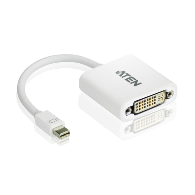 Adaptador ATEN Mini DisplayPort a DVI Alta Definición Adaptador ATEN Mini DisplayPort a DVI, compatible con alta definición, SKU VC960-AT