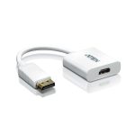 Adaptador de DisplayPort a HDMI modelo VC985-AT de ATEN, ideal para convertir señales de video con soporte 4K