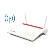 Router AVM FRITZ!Box 6890 LTE con conectividad inalámbrica de doble banda (2,4 GHz / 5 GHz), puerto Gigabit Ethernet y soporte 4G. SKU 20002817