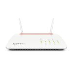 Router inalámbrico AVM FRITZ! Box 6890 LTE con Gigabit Ethernet, doble banda (2,4 GHz / 5 GHz), color rojo y blanco, SKU: 20002818