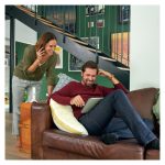 Repetidor de red FRITZ! 3000 Mbit/s en color blanco, SKU 20002856, optimiza la señal Wi-Fi.