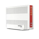 Router inalámbrico AVM FRITZ!Box 6591 con doble banda 2,4 GHz y 5 GHz y puerto Gigabit Ethernet, SKU 20002857, en colores rojo y blanco, ideal para Luxemburgo