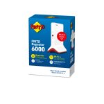 Router inalámbrico FRITZ! 6000 con conectividad tribanda (2,4 GHz, 5 GHz, 5 GHz), color rojo y blanco, SKU 20002908