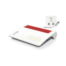 Imagen del router inalámbrico FRITZ! 6660 de AVM con doble banda 2,4 GHz / 5 GHz, color blanco, SKU 20002910