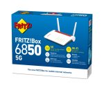 Router inalámbrico blanco FRITZ!Box 6850 con Gigabit Ethernet, doble banda (2,4 GHz / 5 GHz) - SKU 20002928