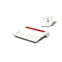 Router AVM FRITZ! 7530 AX inalámbrico con Gigabit Ethernet y doble banda de 2,4 GHz y 5 GHz, SKU 20002944