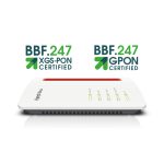 Router inalámbrico AVM FRITZ!Box 5530 con Gigabit Ethernet, doble banda (2,4 GHz / 5 GHz) y SFP XGSPON, SKU 20002959