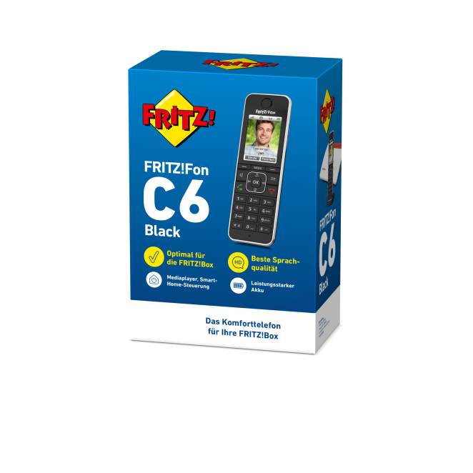 Fon FRITZ! C6 Teléfono DECT Identificador de llamadas Negro 3 Fon FRITZ! C6 Teléfono DECT Identificador de llamadas Negro - Contexto de usuario