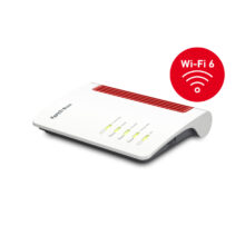 Router inalámbrico FRITZ!Box 5530 Fiber Edition de doble banda con 2.5 Gigabit Ethernet, SKU 20003003. Color blanco.