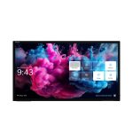 Pizarra blanca interactiva Avocor AVH-7520 de 190,5 cm (75 pulgadas) con resolución 3840 x 2160 y pantalla táctil de acero pulido