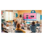 Imagen de la pizarra blanca interactiva Avocor S-Series de 86 pulgadas, resolución 4K 3840 x 2160 píxeles, pantalla táctil. SKU: AVS-8610