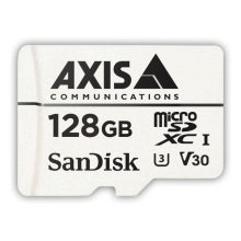 Axis memoria flash modelo 01491-001, tipo MicroSDXC, capacidad de 128 GB, Clase 10, ideal para almacenamiento externo