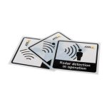 Placa de señal de seguridad Axis 01551-001 de 10 piezas, ideal para sistemas de cámaras de seguridad