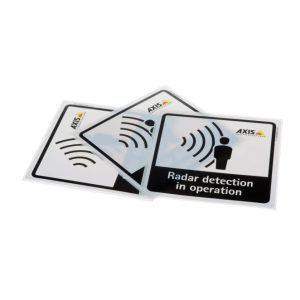 Placa de señal de seguridad Axis 01551-001 de 10 piezas, ideal para sistemas de cámaras de seguridad
