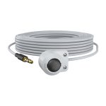 Micrófono blanco para cámara de seguridad Axis 01561-001 con alta calidad de audio para vigilancia