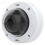 Cámara de seguridad IP Axis modelo P3245-VE para exteriores, resolución 1920 x 1080 píxeles, instalación en techo o pared. SKU 01594-001