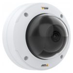 Cámara de seguridad IP Axis modelo P3245-VE para exteriores, resolución 1920 x 1080 píxeles, instalación en techo o pared. SKU 01594-001