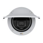 Axis P3247-LVE, cámara de seguridad IP para exterior con resolución de 2592 x 1944 píxeles, ideal para techo o pared, SKU 01596-001.