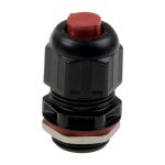 Axis sujetacables Negro y Rojo, modelo 01843-001, ideal para organizar cables de cámaras de seguridad.