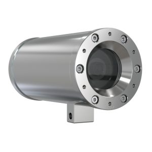 Cámara de seguridad IP Axis modelo 01989-001 con resolución de 2016x1512 pixeles, para montaje en pared o poste.