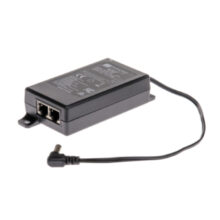 Axis divisor de red Energía sobre Ethernet (PoE) en color negro, SKU 02044-001. Ideal para cámaras de seguridad.