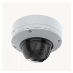 Imagen de la cámara de seguridad IP Axis modelo 02054-001, diseñada para uso interior y exterior, con resolución de 2688 x 1512 pixeles. SKU: 02054-001