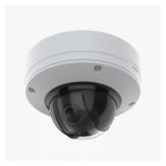 Imagen de la cámara de seguridad IP Axis modelo 02054-001, diseñada para uso interior y exterior, con resolución de 2688 x 1512 pixeles. SKU: 02054-001