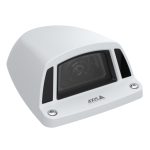 Cámara de seguridad Axis IP modelo 02090-001 para interior, con calidad de 1920 x 1080 pixeles y montaje en techo o pared.