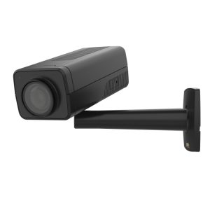 Imagen de la cámara de vigilancia Axis modelo 02220-001, con resolución 1920 x 1080 píxeles, diseñada para instalación en techo o pared.