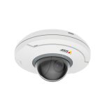 Imagen de la Axis cámara de vigilancia modelo 02345-001, con resolución de 1280 x 720 pixeles, diseñada para techo o pared. SKU: 02345-001