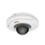 Imagen de la Axis cámara de vigilancia modelo 02345-001, con resolución de 1280 x 720 pixeles, diseñada para techo o pared. SKU: 02345-001