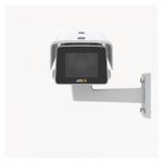 Imagen de la Axis 02485-001 cámara de vigilancia IP para interior y exterior con resolución de 1920 x 1080 píxeles montada en una pared