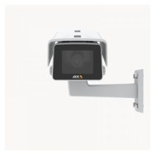 Imagen de la Axis 02485-001 cámara de vigilancia IP para interior y exterior con resolución de 1920 x 1080 píxeles montada en una pared