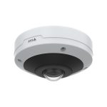 Imagen de la cámara de seguridad IP Axis M4318-PLVE con resolución de 2992 x 2992 pixeles, ideal para montaje interior en techo o pared. SKU: 02511-001