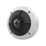 Imagen de la cámara de seguridad IP Axis M4318-PLVE con resolución de 2992 x 2992 pixeles, ideal para montaje interior en techo o pared. SKU: 02511-001