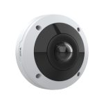 Imagen de la cámara de seguridad IP Axis M4318-PLVE con resolución de 2992 x 2992 pixeles, ideal para montaje interior en techo o pared. SKU: 02511-001