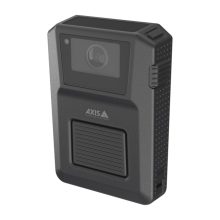 Axis W120 cámara corporal inalámbrica con sensor CMOS 1920 x 1080 píxeles, color negro, batería, conectividad Wi-Fi y Bluetooth, SKU 02583-022.