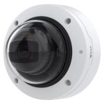 Imagen de la cámara de seguridad Axis modelo 02732-001 IP para exterior con resolución de 2592 x 1944 pixeles; ideal para techo o pared.