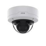 Imagen de la cámara de seguridad Axis modelo 02732-001 IP para exterior con resolución de 2592 x 1944 pixeles; ideal para techo o pared.