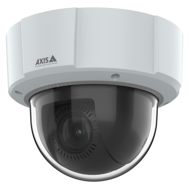 Axis Cámara de seguridad IP M5526-E con resolución 2688 x 1512 para interiores y exteriores Cámara de seguridad IP Axis M5526-E con almohadilla, ideal para techo, uso interior y exterior, con resolución de 2688 x 1512 pixeles, SKU 02768-001