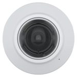 Cámara de vigilancia IP de Axis, modelo 02832-001, en forma de bala y con resolución de 2688 x 1512 pixeles, diseñada para interiores y montada en el techo