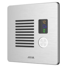 Imagen de la cámara de seguridad exterior Axis I7010-VE, hecha de acero inoxidable, SKU 02875-001