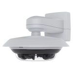 Cámara de seguridad Axis 02897-001 IP para exteriores con resolución 2592 x 1944 píxeles, montada en techo o pared.